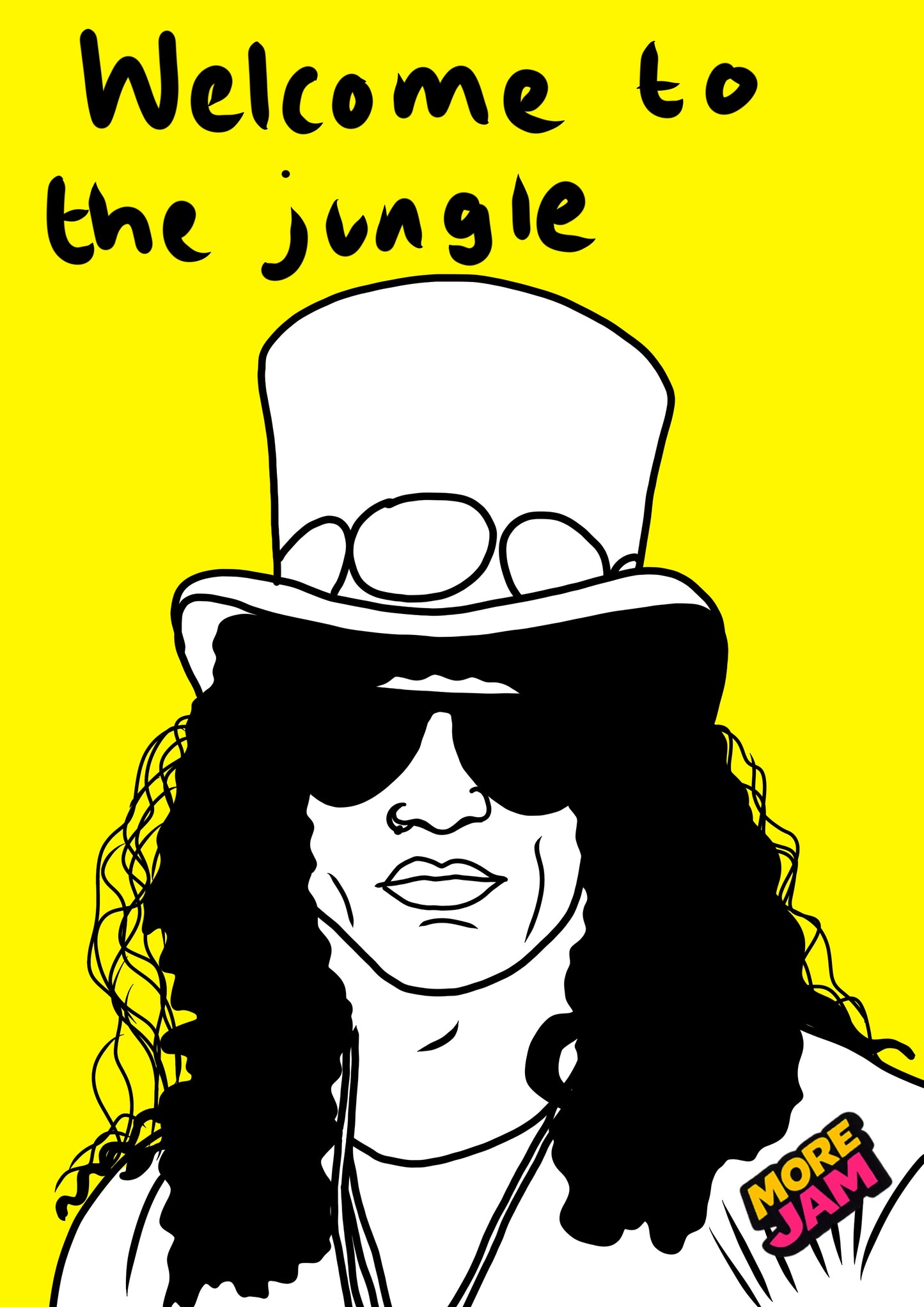 Slash Guns n Roses Prints UK | Unique A4 Wall Art | More Jam