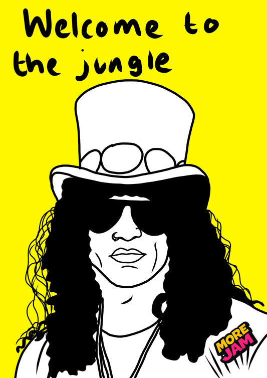 Slash Guns n Roses Prints UK | Unique A4 Wall Art | More Jam