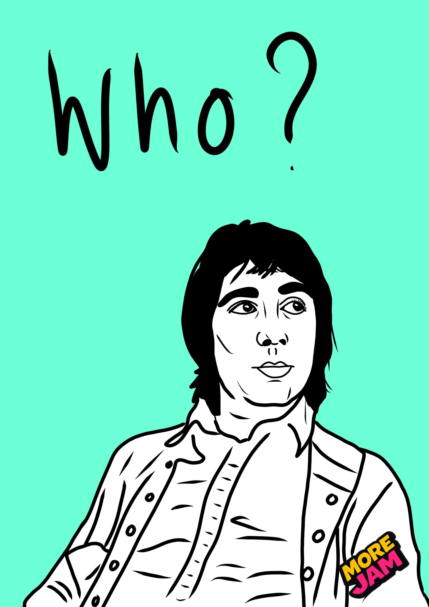 Keith Moon The Who Prints UK | Unique A4 Wall Art | More Jam