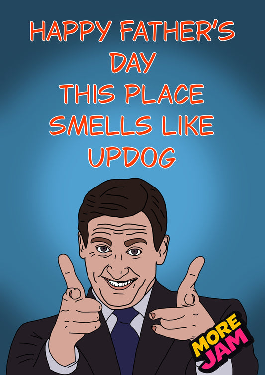 Michael Scott Updog | The Office US Fathers Day Card | More Jam