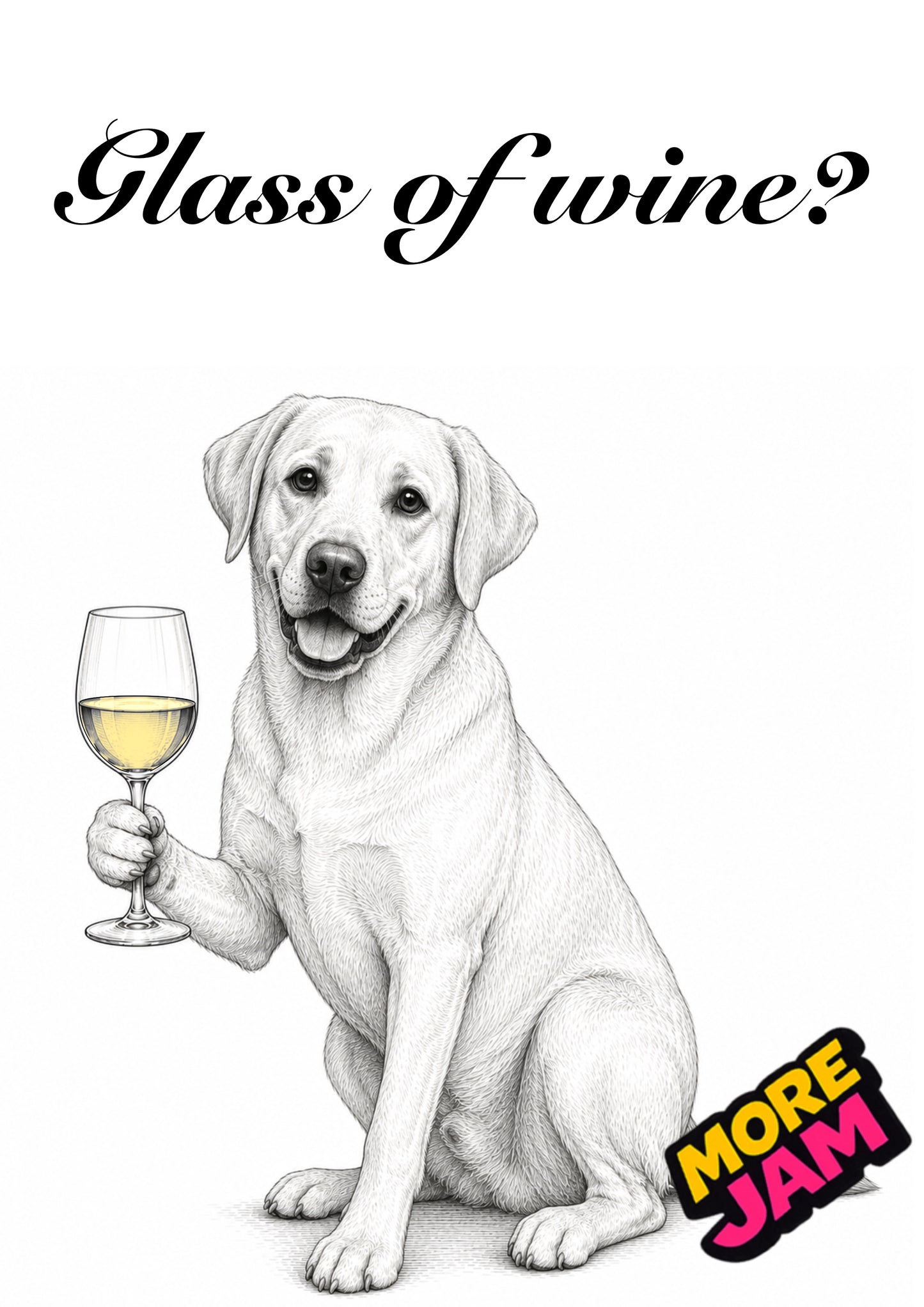 Sophisticated Labrador | Funny Birthday Card | More Jam