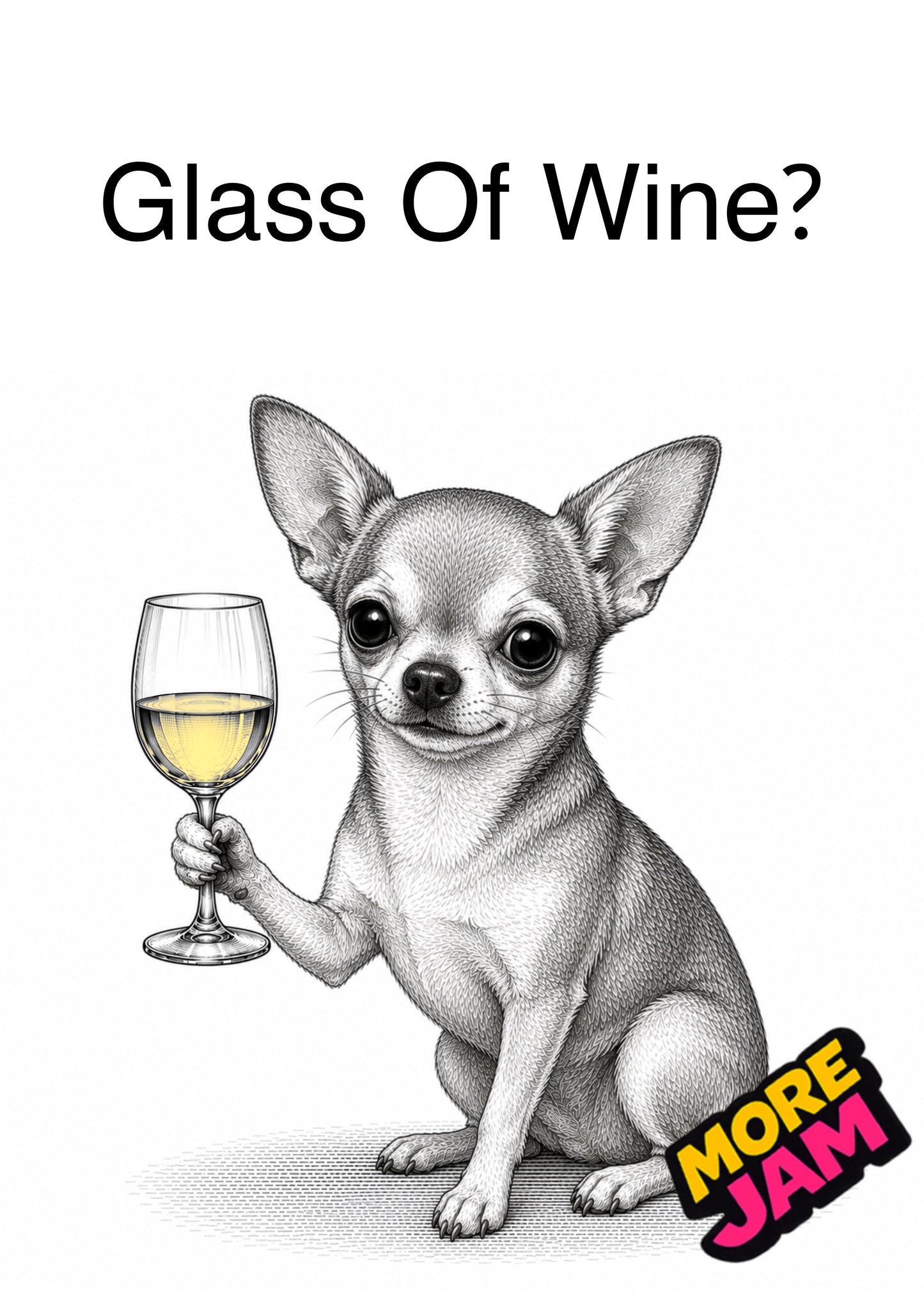 Sophisticated Chihuahua | Funny Birthday Card | More Jam