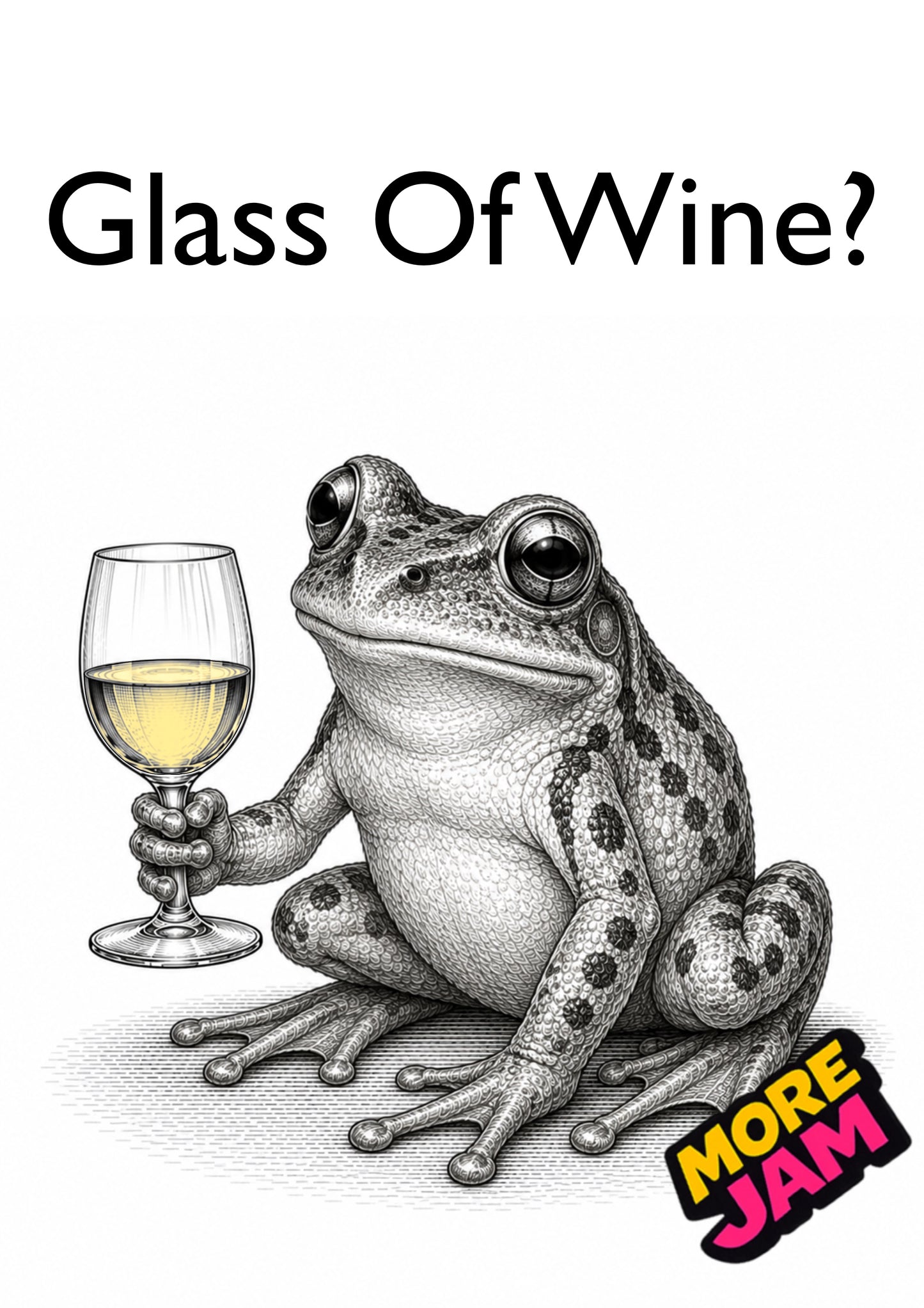 Sophisticated Frog | Funny Birthday Card | More Jam