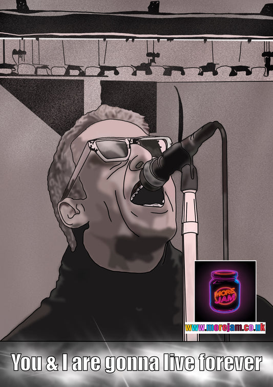 OASIS REUNION 2025 | Live Forever | Oasis Liam Gallagher Greetings Card | More Jam
