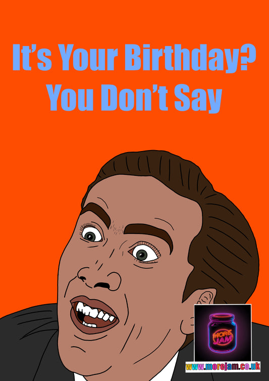 Birthday Card Nicholas Cage