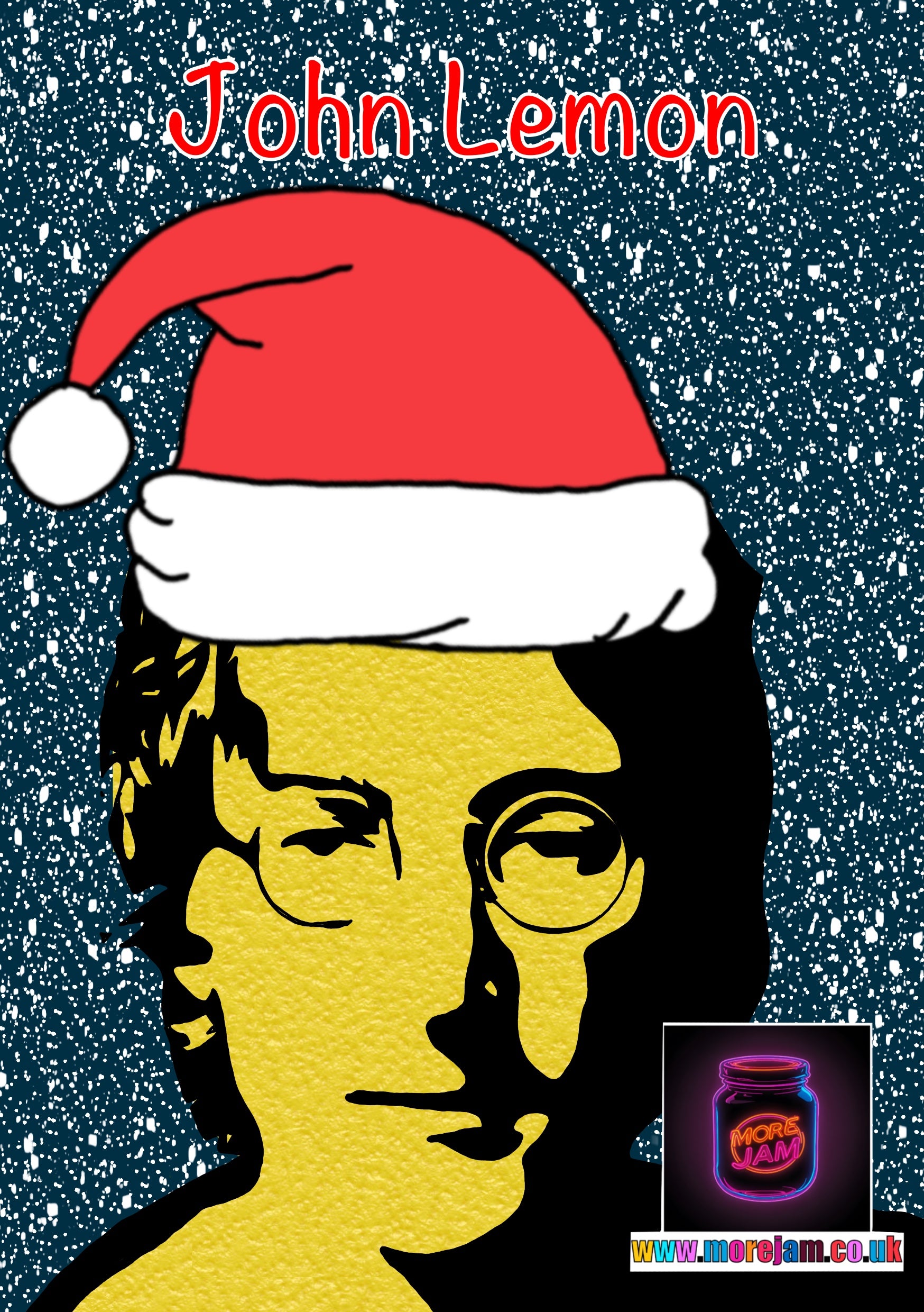 John Lennon Lemon | Funny Christmas Card | More Jam