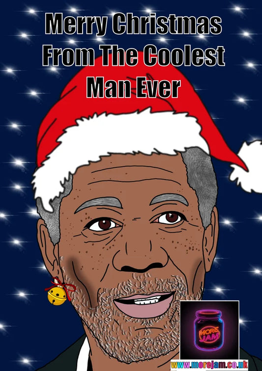 Morgan Freeman | Funny Christmas Card | More Jam