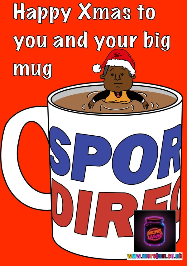 Sports Direct Mug | Funny Christmas Card | More Jam