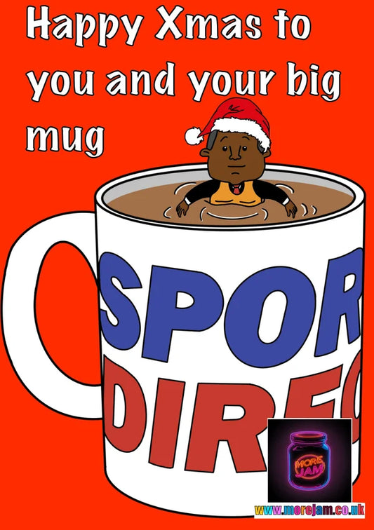 Sports Direct Mug | Funny Christmas Card | More Jam
