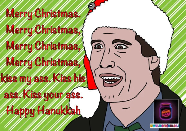 National Lampoon Kiss My A** | Funny Christmas Card | More Jam