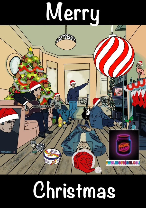 Oasis Definitely Maybe | Funny Christmas Card | More Jam