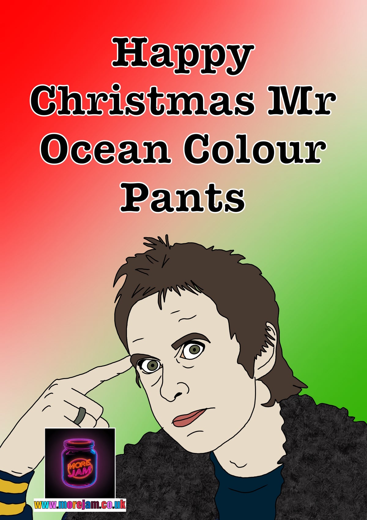 Peep Show Super Hans Ocean Colour Pants | Funny Christmas Card | More Jam