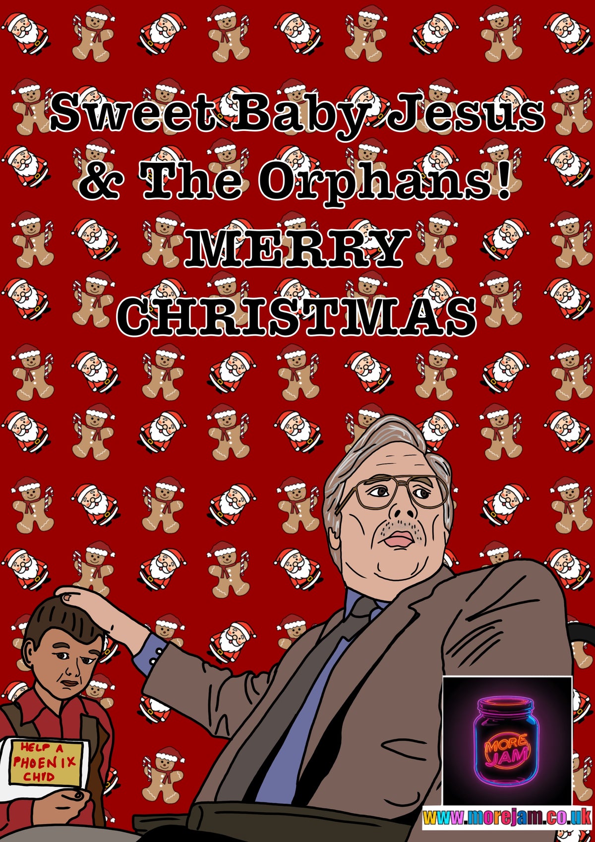 Phoenix Nights Brian Potter Sweet Baby Jesus | Funny Christmas Card | More Jam