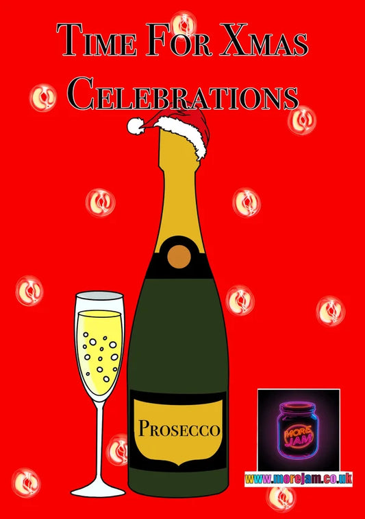 Prosecco | Funny Christmas Card  | More Jam