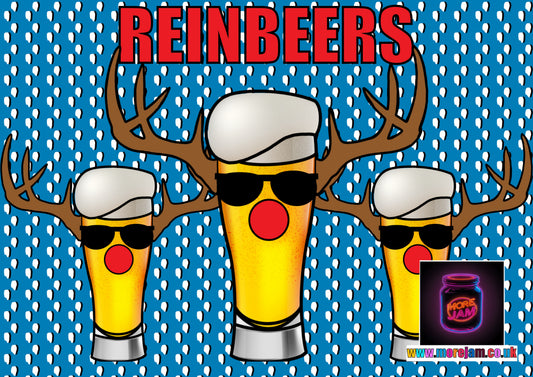 Reinbeers | Funny Christmas Card | More Jam