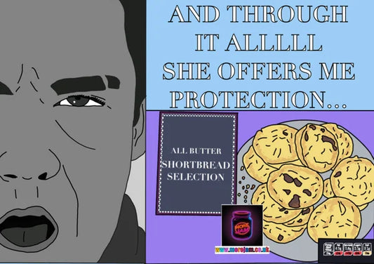 Robbie Williams Shortbread Selection | Funny Christmas Card | More Jam