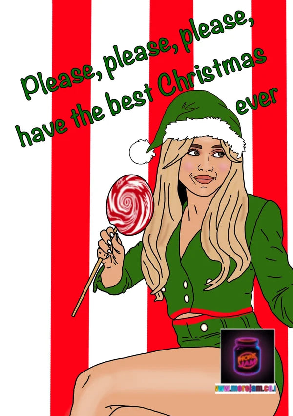 Sabrina Carpenter | Funny Christmas Card | More Jam