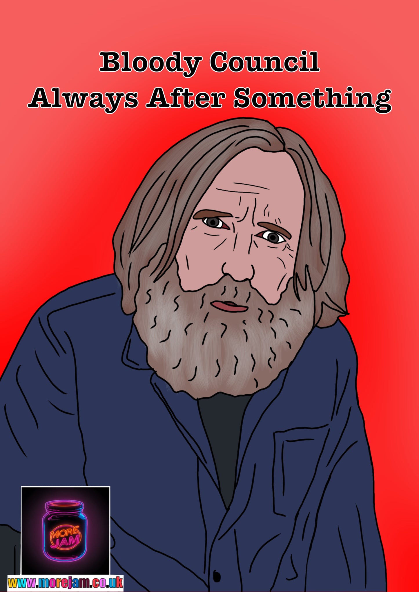 Small Prophets Michael "Bloody Council Always After Something"  Funny Birthday Card More Jam