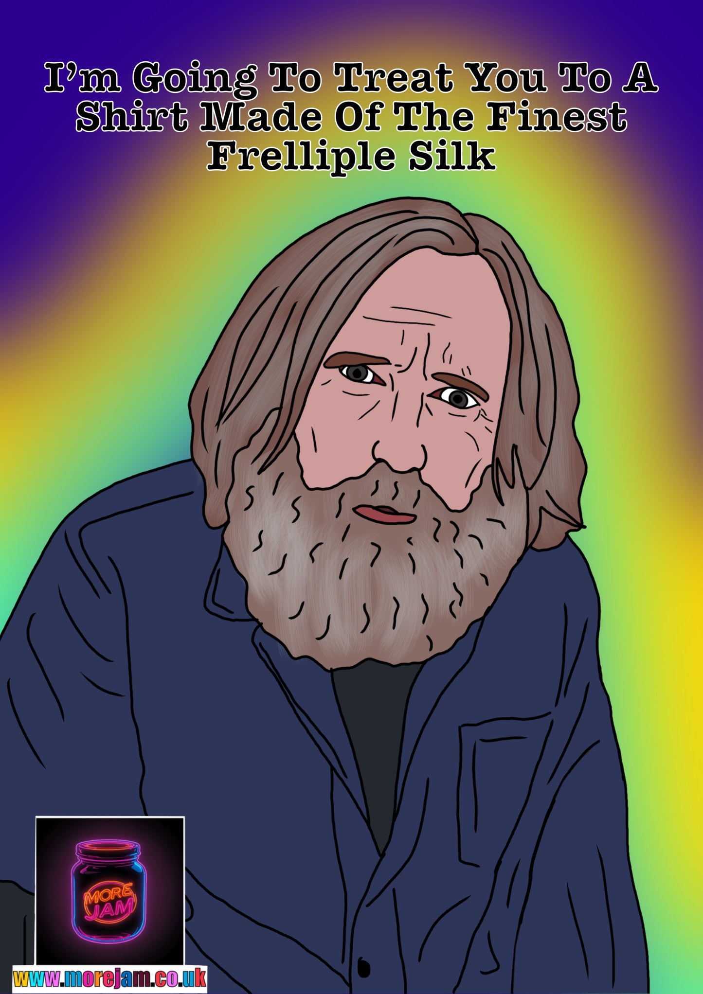 Small Prophets Michael "The Finest Frelliple Silk"  - Funny Birthday Card More Jam