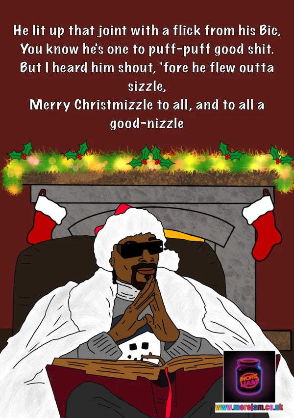 Snoop Dogg Good Nizzle | Funny Christmas Card | More Jam