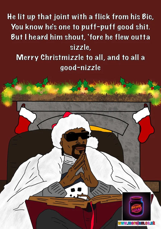 Snoop Dogg Good Nizzle | Funny Christmas Card | More Jam
