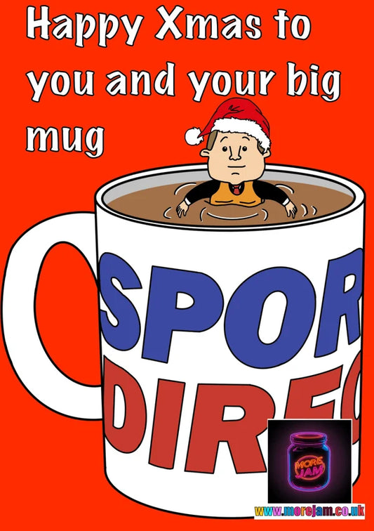 Sports Direct Mug | Funny Christmas Card | More Jam