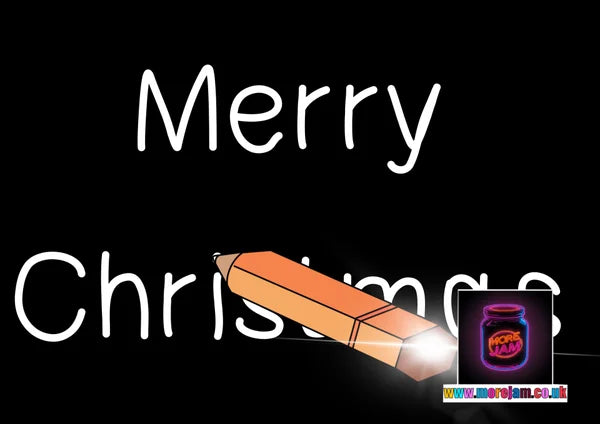 The Magic Pencil 90s Christmas Card More Jam