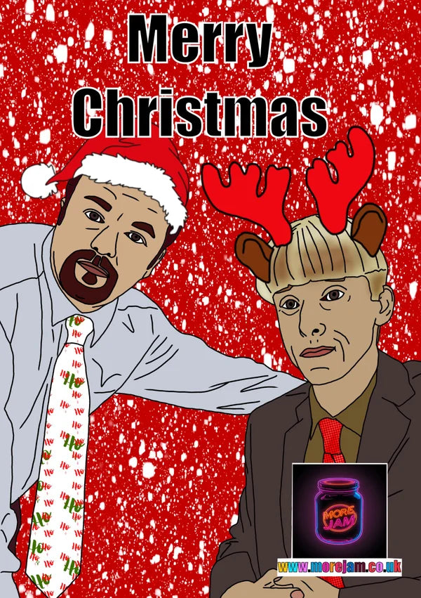 The Office UK David Brent Gareth Keenan | Funny Christmas Card | More Jam