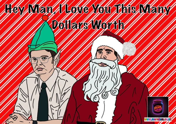 The Office US I Love You This Many Dollars Worth | Funny Christmas Card | More Jam