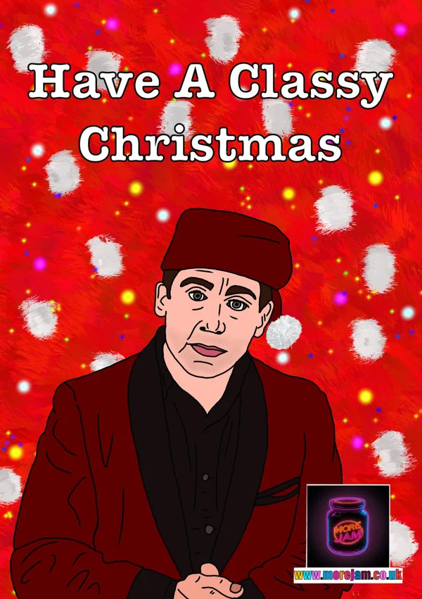 The Office US Michael Scott Classy Christmas | Funny Christmas Card | More Jam