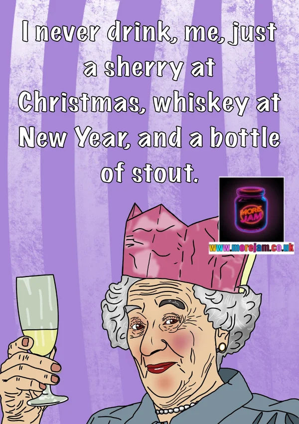 The Royle Family Nana Sherry at Christmas | Funny Christmas Card | More Jam