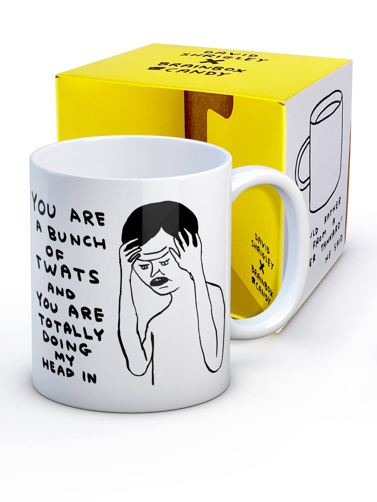 Funny Gift David Shrigley Mug - Bunch Of Twats