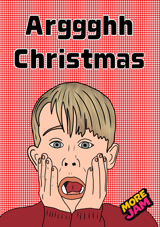 Funny Home Alone Christmas card featuring Kevin McCallister by More Jam