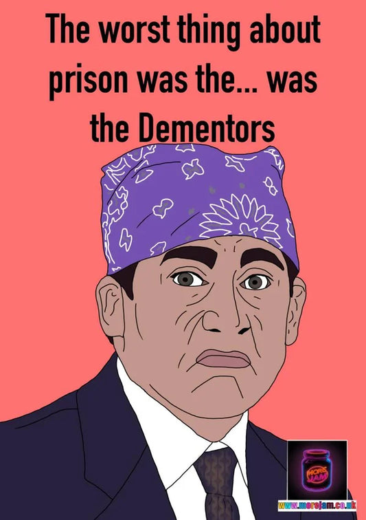 Prison Mike Dementors | Michael Scott The Office Father's Day Card | More Jam