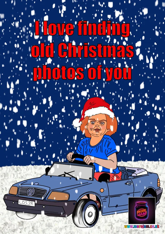 Christmas Card Chucky - Christmas Day Boy | More Jam