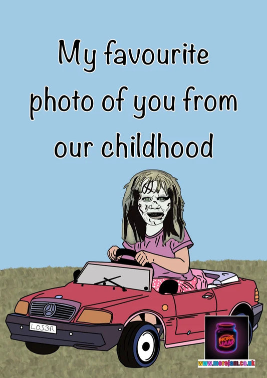 Any Occasion Card Exorcist Childhood | More Jam