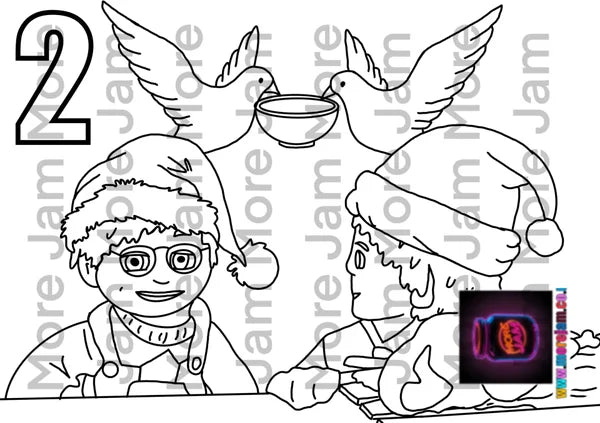 12 Days Of Christmas Colouring Book 50 only