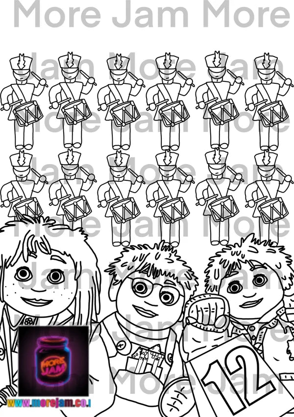 12 Days Of Christmas Colouring Book 50 only