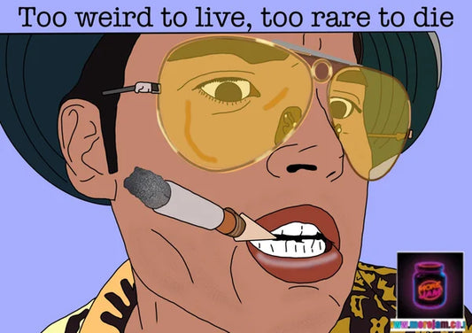 Too Weird to Live, Too Rare to Die | Fear and Loathing in Las Vegas Card | More Jam