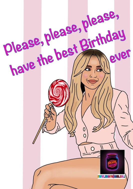 Birthday Card Sabrina Carpenter | More Jam