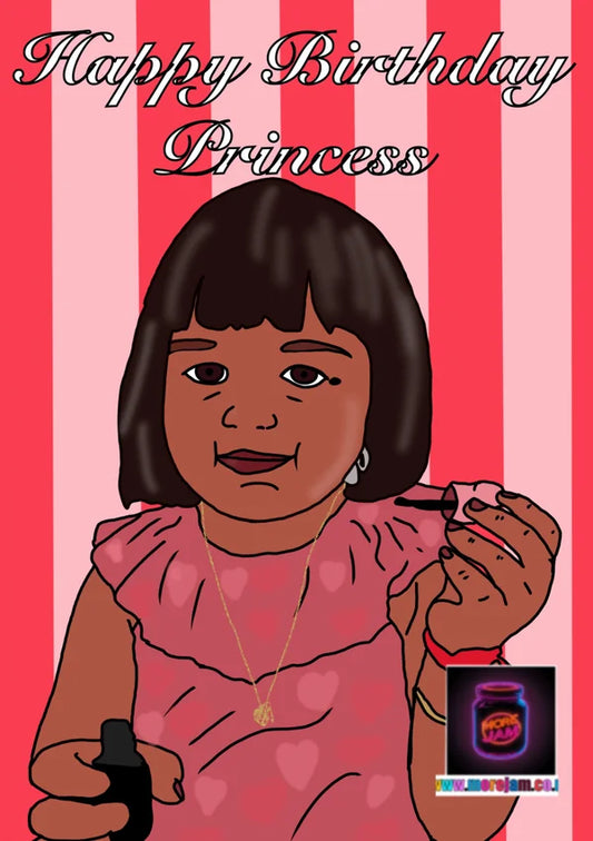 Birthday Card Princess | More Jam