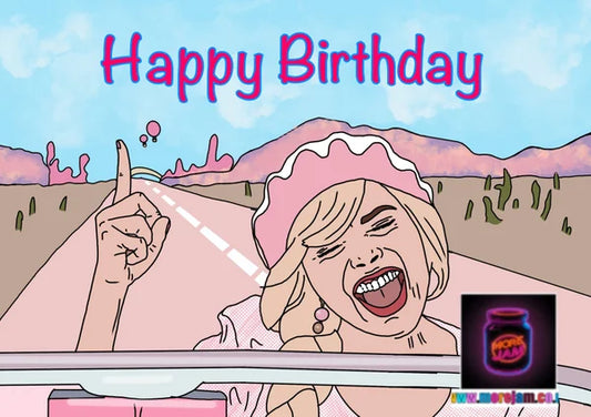 Barbie Singing | Funny Barbie Happy Birthday Card | More Jam