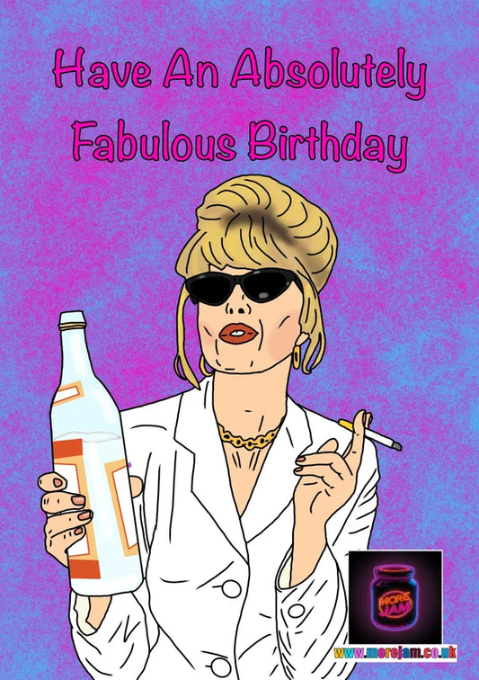 Birthday Card Absolutely Fabulous | More Jam