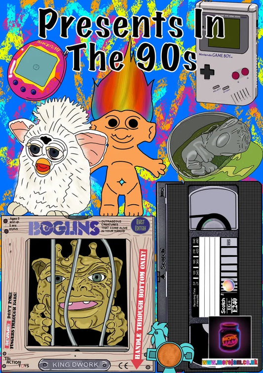Presents in the 90s | Funny 90s Birthday Card | More Jam