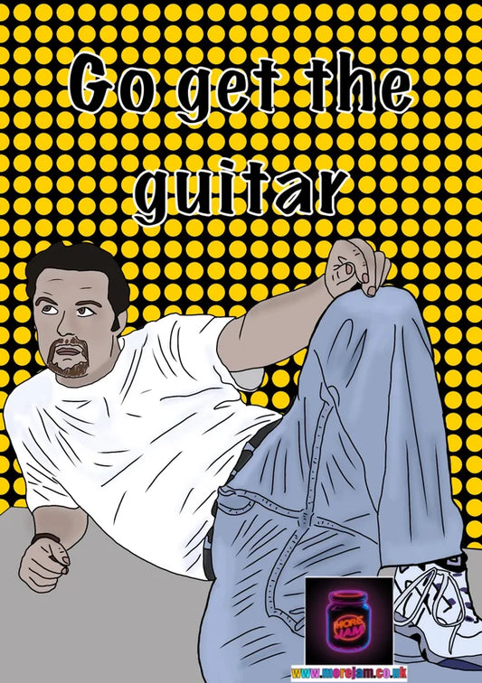 Go Get The Guitar | Funny David Brent The Office UK Card | More Jam