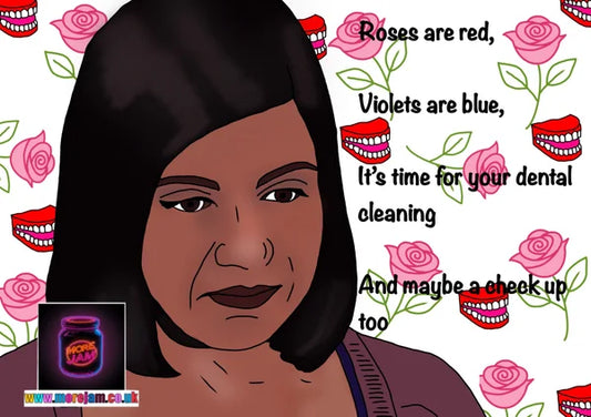 Dental Check Up | Funny Kelly The Office Valentine's Day Card | More Jam