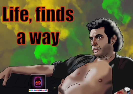 Life Finds a Way Dr Ian Malcolm | Jurassic Park Card | More Jam