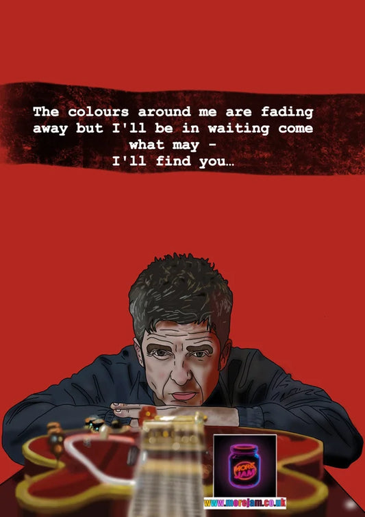 Ballad Of The Mighty I (black) | Noel Gallagher Card | More Jam