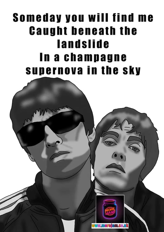 Champagne Supernova | Oasis Card | More Jam