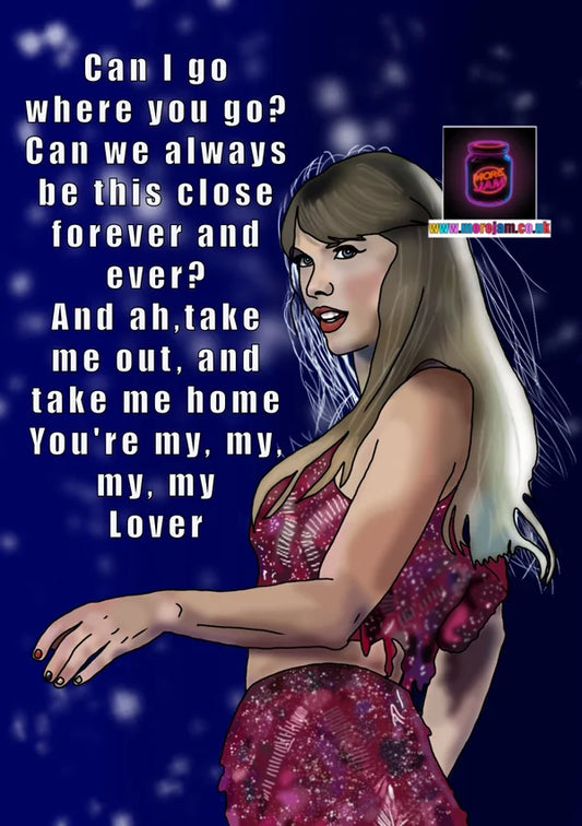 Lover | Taylor Swift Card | More Jam